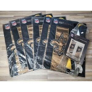 7 - New Orleans Saints Garden Flags 2 Sided Double Outdoor Window Banners‎ NEW